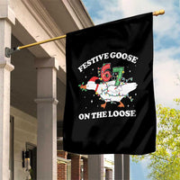 Funny Goose 67 Christmas Garden Flag Festive Goose On The Loose Six Seven Meme - Wonder Print Shop