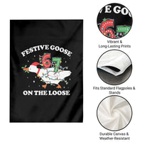 Funny Goose 67 Christmas Garden Flag Festive Goose On The Loose Six Seven Meme - Wonder Print Shop