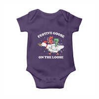 Funny Goose 67 Christmas Baby Onesie Festive Goose On The Loose Six Seven Meme - Wonder Print Shop