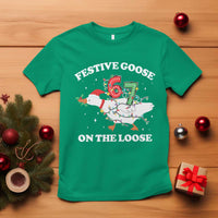 Funny Goose 67 Christmas T Shirt Festive Goose On The Loose Six Seven Meme - Wonder Print Shop