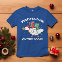 Funny Goose 67 Christmas T Shirt Festive Goose On The Loose Six Seven Meme - Wonder Print Shop
