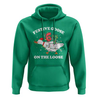 Funny Goose 67 Christmas Hoodie Festive Goose On The Loose Six Seven Meme - Wonder Print Shop
