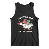 Funny Goose 67 Christmas Tank Top Festive Goose On The Loose Six Seven Meme - Wonder Print Shop