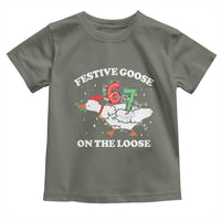Funny Goose 67 Christmas Toddler T Shirt Festive Goose On The Loose Six Seven Meme - Wonder Print Shop