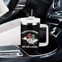 Funny Goose 67 Christmas Tumbler With Handle Festive Goose On The Loose Six Seven Meme - Wonder Print Shop
