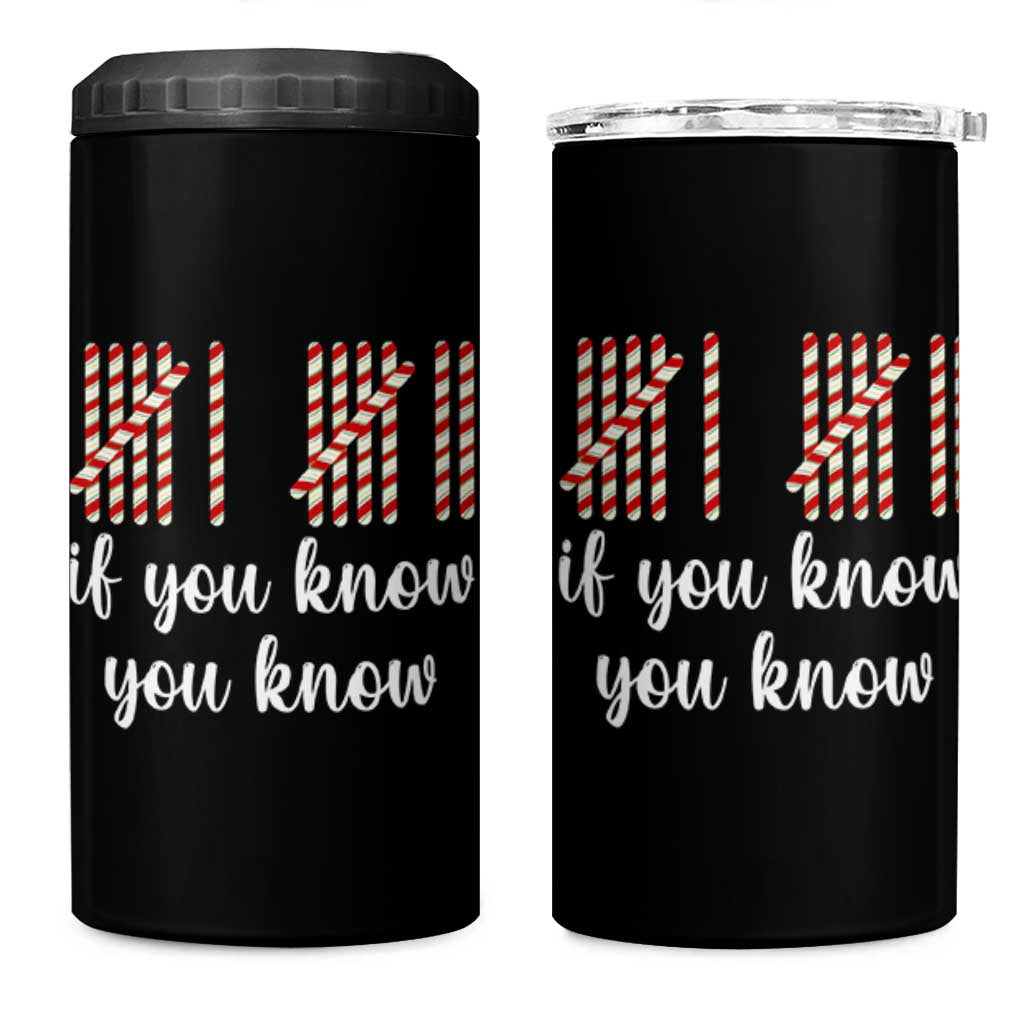 Funny 67 Christmas 4 in 1 Can Cooler Tumbler If You Know You Know Six Seven Meme Canday Cane - Wonder Print Shop