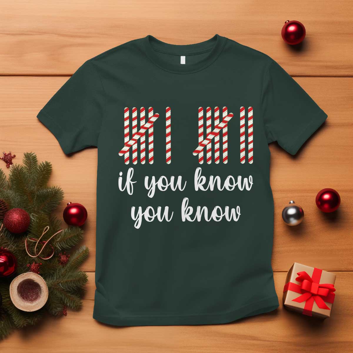 Funny 67 Christmas T Shirt If You Know You Know Six Seven Meme Canday Cane - Wonder Print Shop