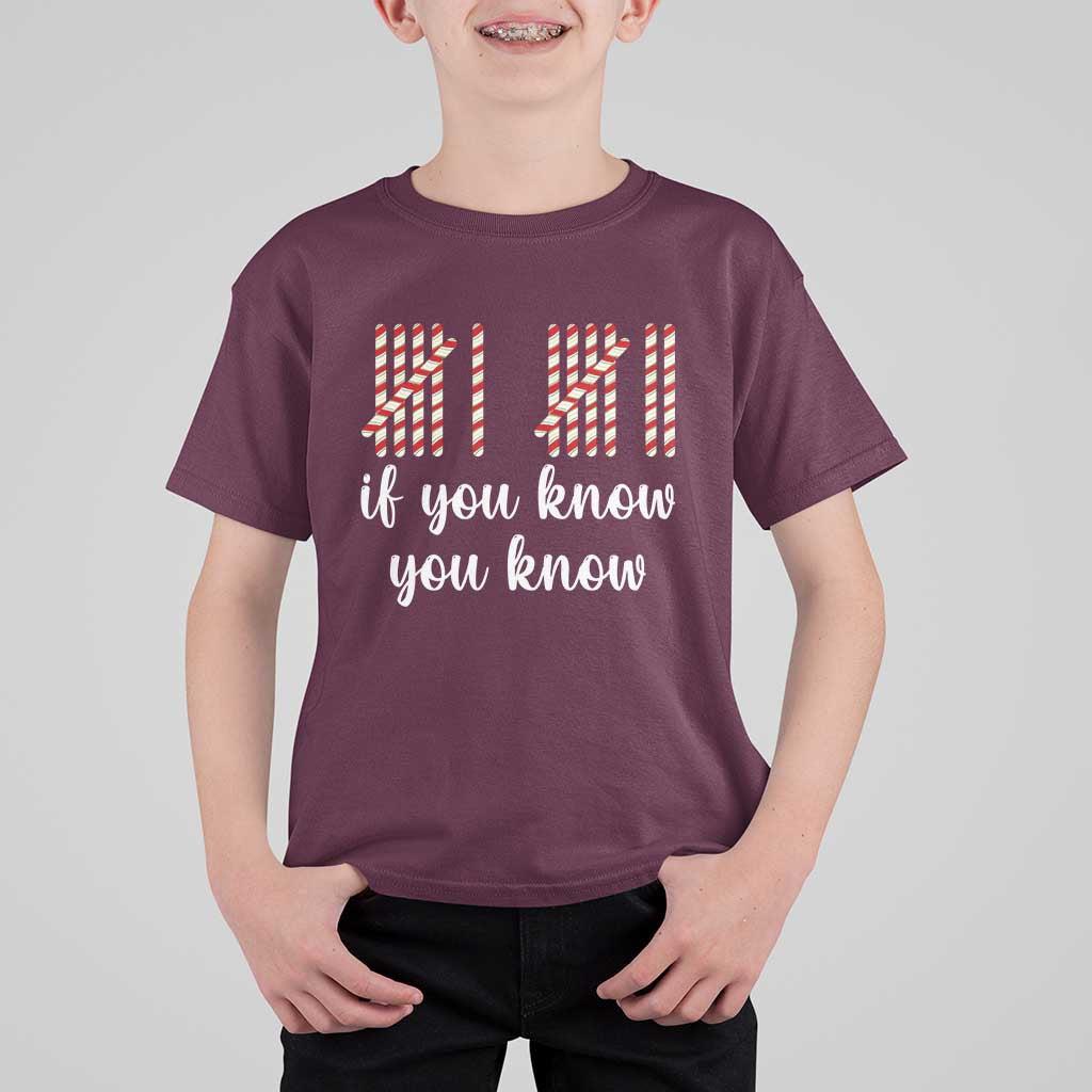 Funny 67 Christmas T Shirt For Kid If You Know You Know Six Seven Meme Canday Cane - Wonder Print Shop