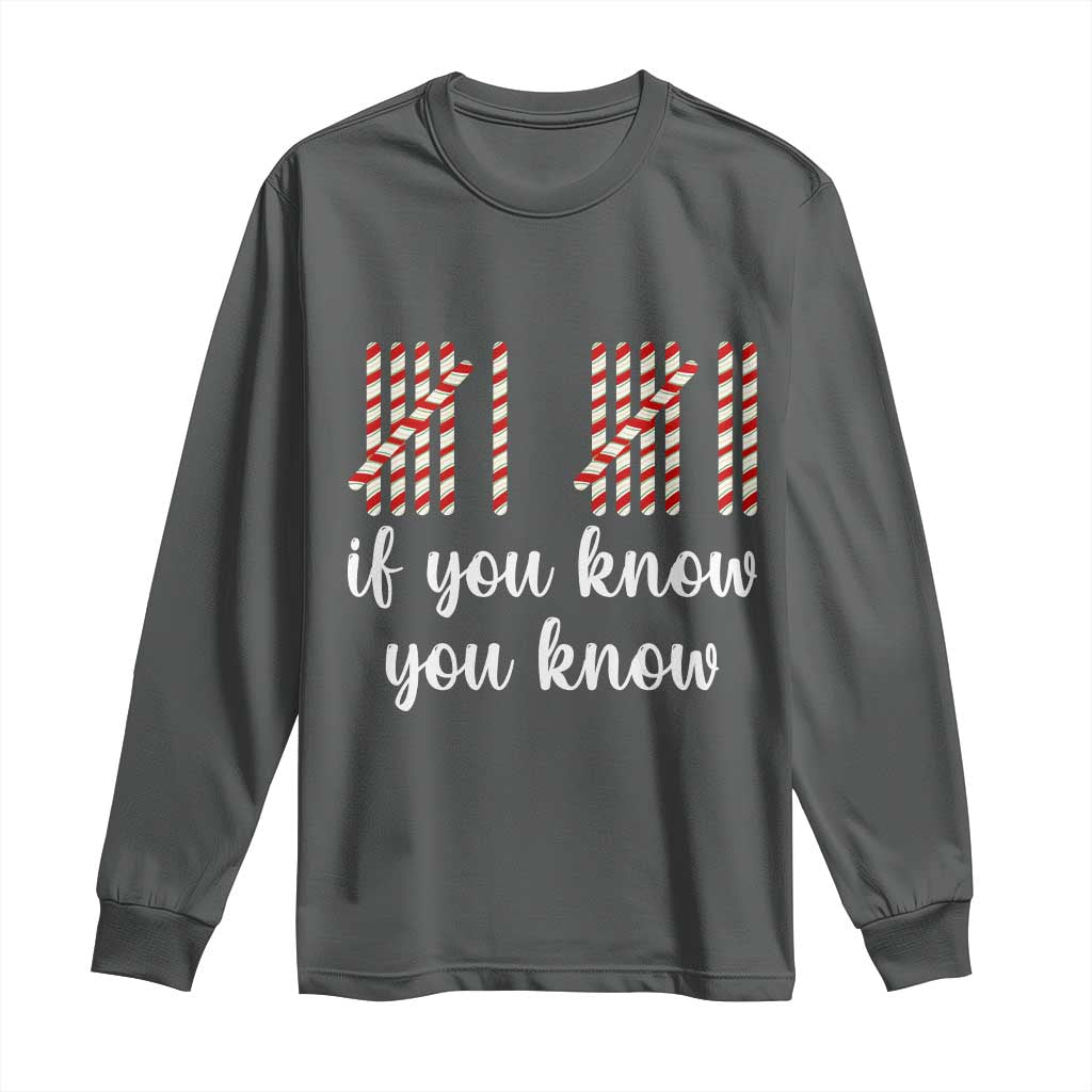 Funny 67 Christmas Long Sleeve Shirt If You Know You Know Six Seven Meme Canday Cane - Wonder Print Shop