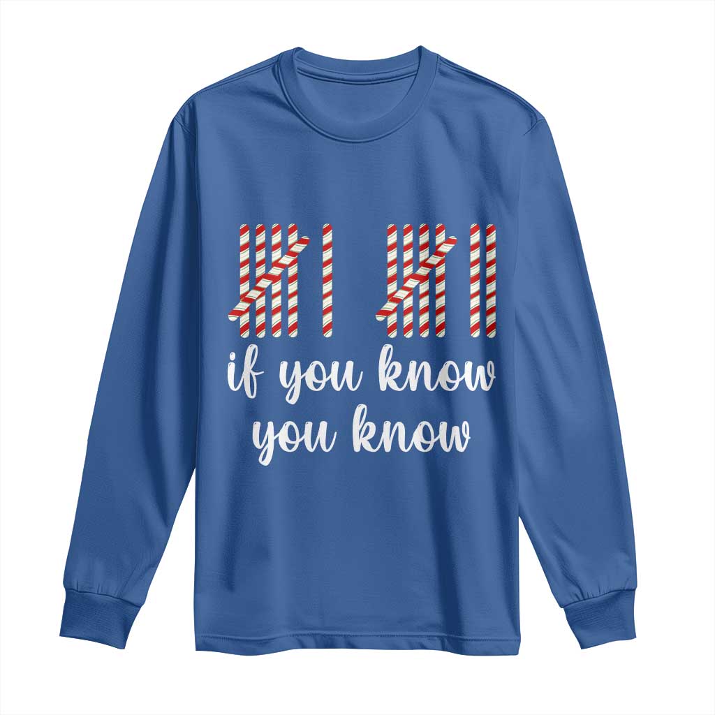 Funny 67 Christmas Long Sleeve Shirt If You Know You Know Six Seven Meme Canday Cane - Wonder Print Shop