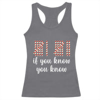 Funny 67 Christmas Racerback Tank Top If You Know You Know Six Seven Meme Canday Cane - Wonder Print Shop