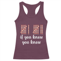 Funny 67 Christmas Racerback Tank Top If You Know You Know Six Seven Meme Canday Cane - Wonder Print Shop