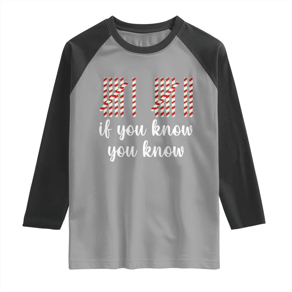 Funny 67 Christmas Raglan Shirt If You Know You Know Six Seven Meme Canday Cane - Wonder Print Shop