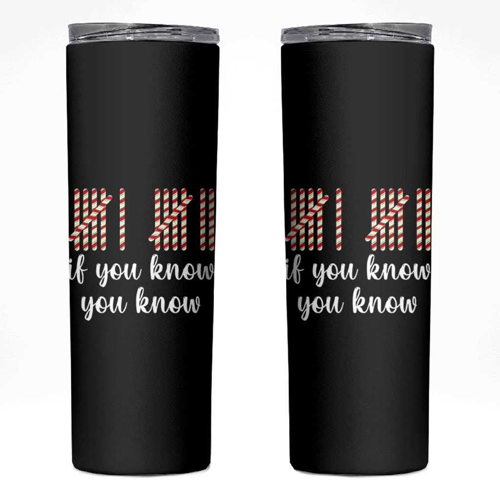 Funny 67 Christmas Skinny Tumbler If You Know You Know Six Seven Meme Canday Cane - Wonder Print Shop