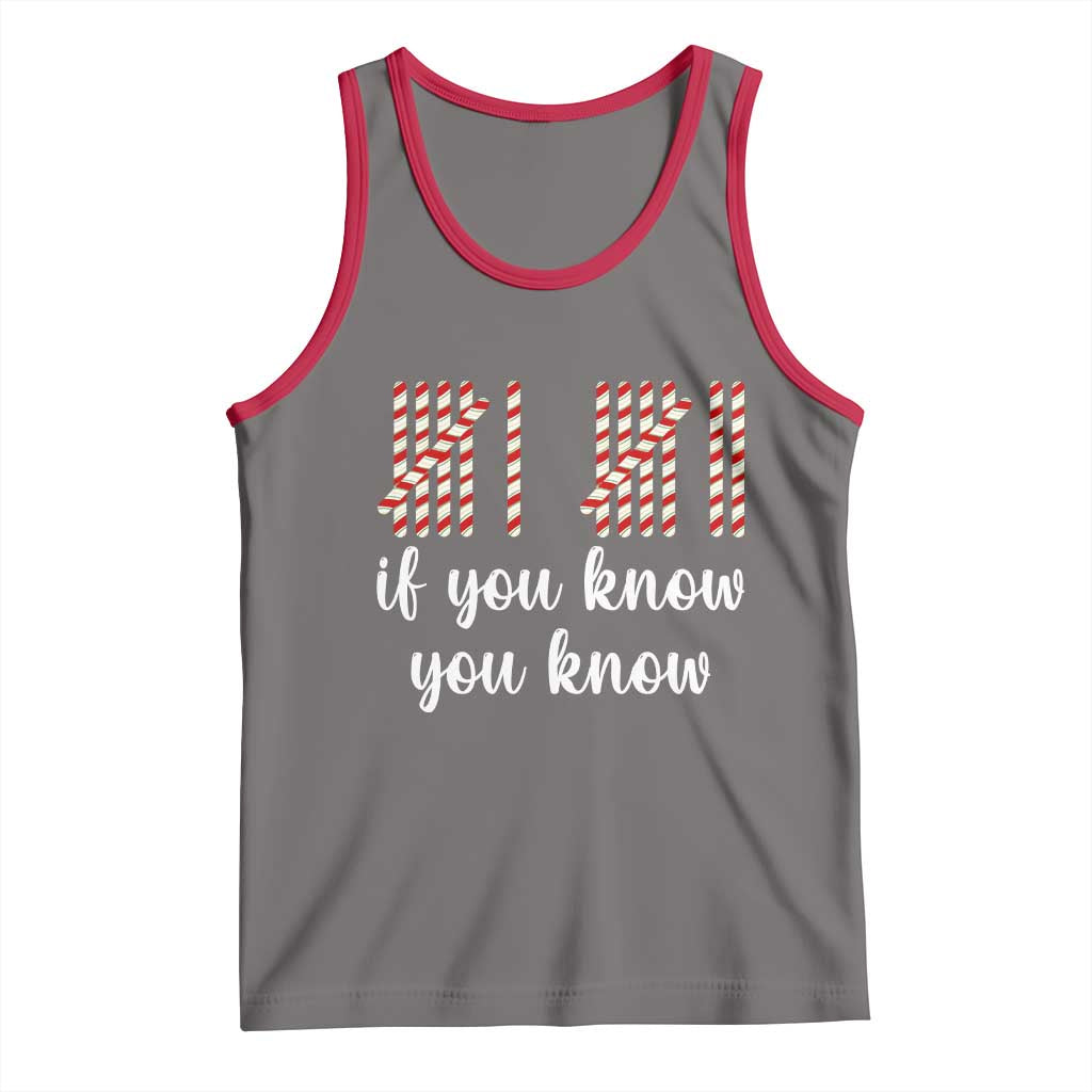 Funny 67 Christmas Tank Top If You Know You Know Six Seven Meme Canday Cane - Wonder Print Shop