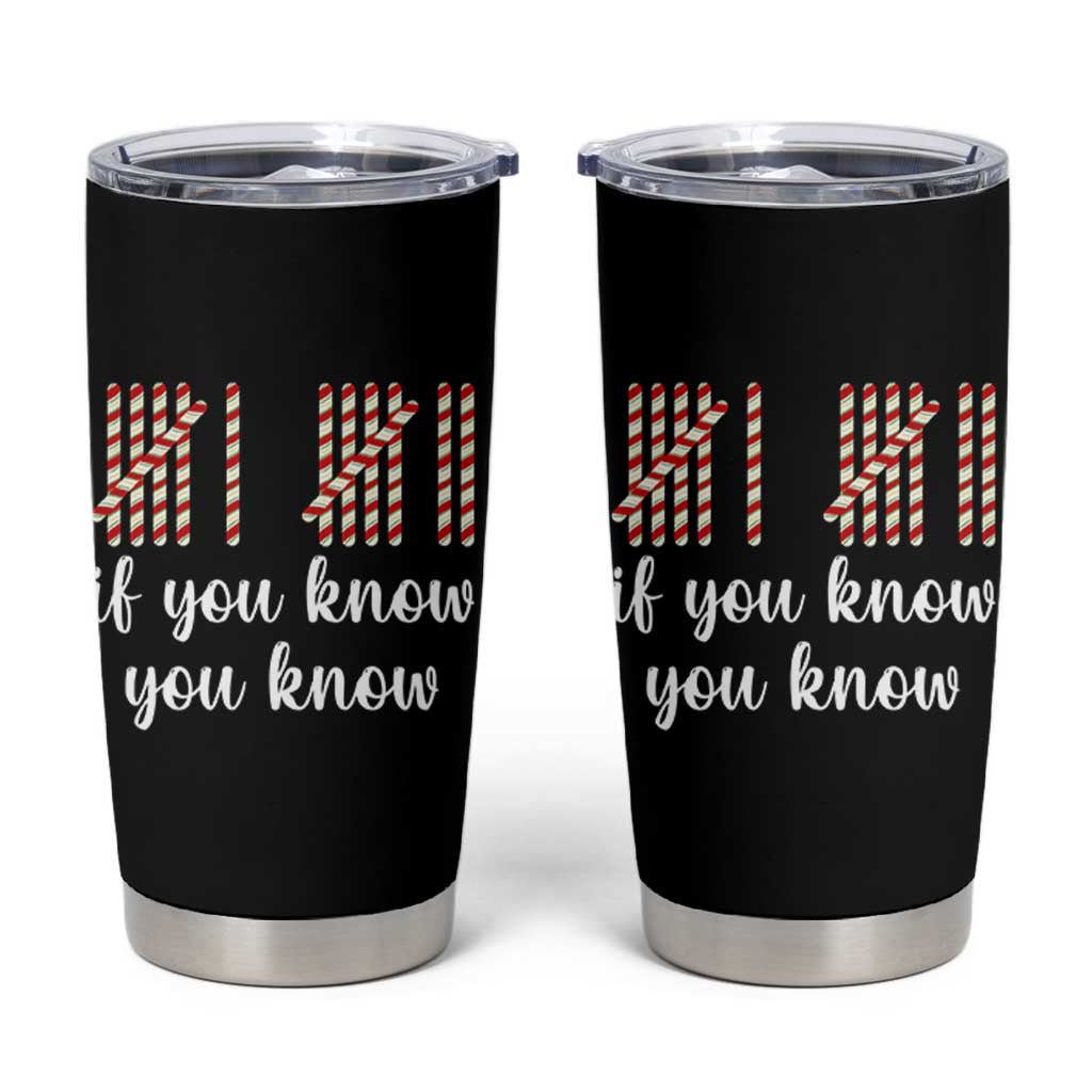 Funny 67 Christmas Tumbler Cup If You Know You Know Six Seven Meme Canday Cane - Wonder Print Shop