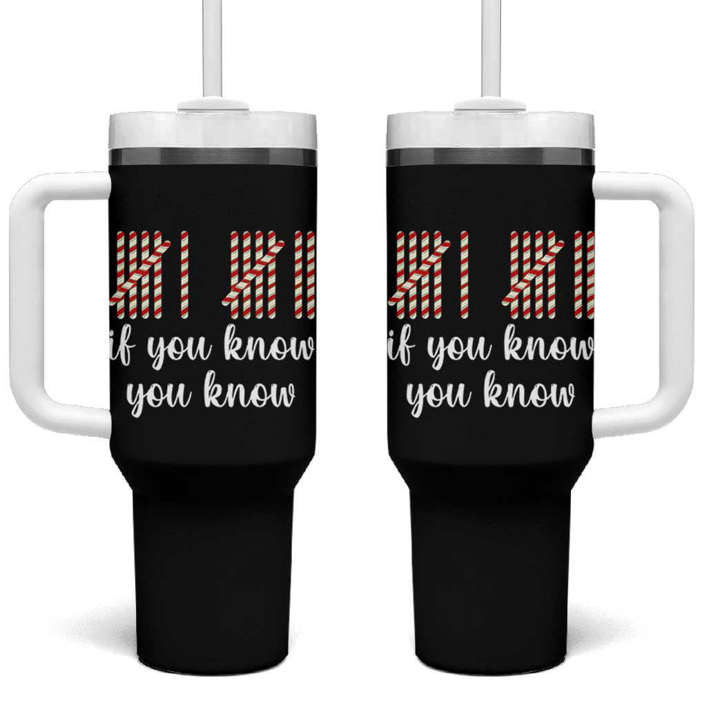Funny 67 Christmas Tumbler With Handle If You Know You Know Six Seven Meme Canday Cane - Wonder Print Shop