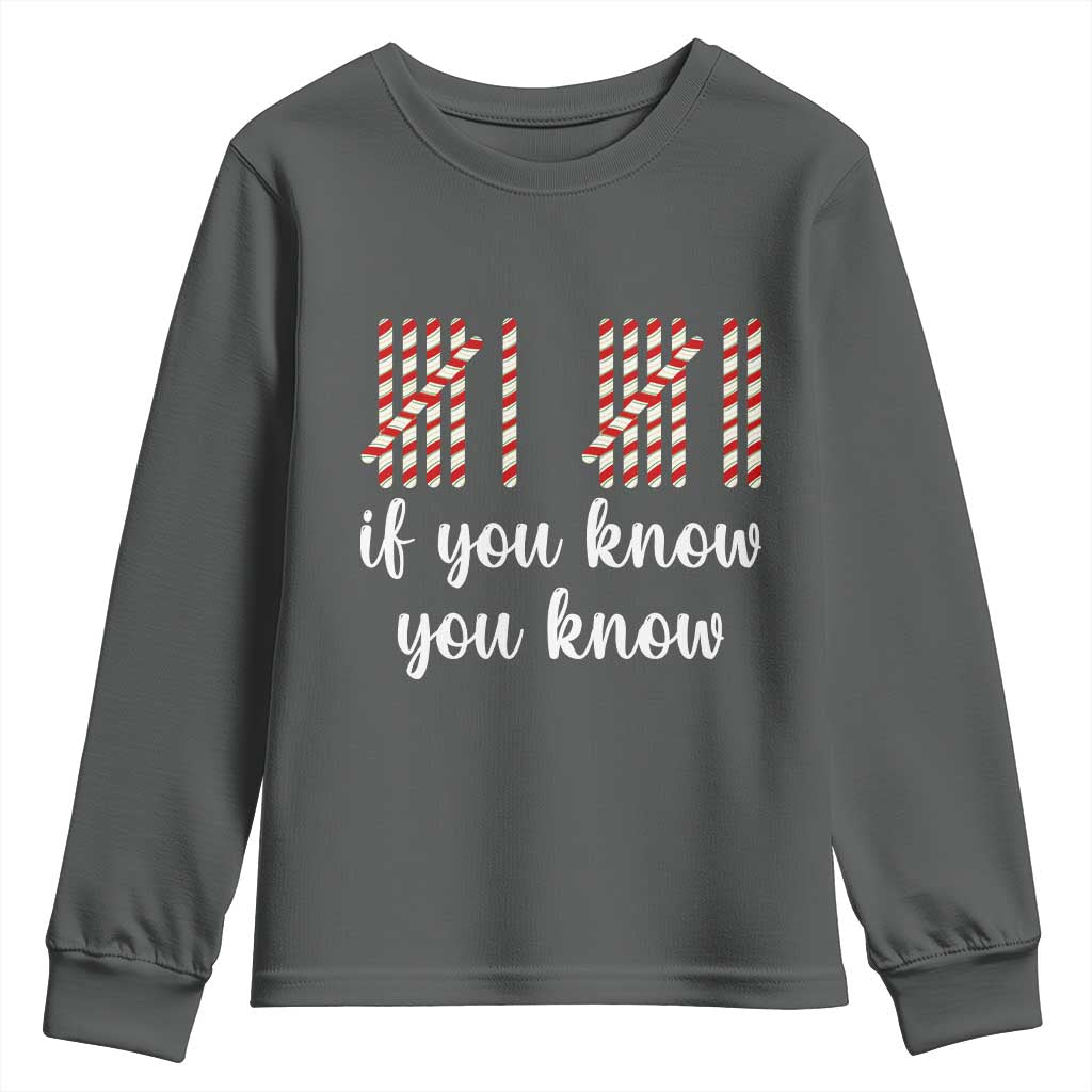 Funny 67 Christmas Youth Sweatshirt If You Know You Know Six Seven Meme Canday Cane - Wonder Print Shop