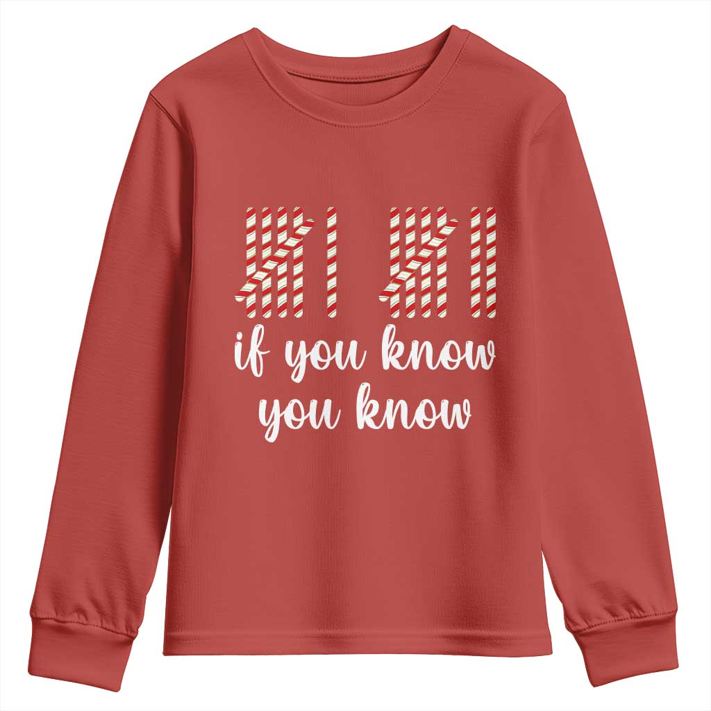 Funny 67 Christmas Youth Sweatshirt If You Know You Know Six Seven Meme Canday Cane - Wonder Print Shop