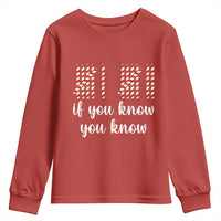 Funny 67 Christmas Youth Sweatshirt If You Know You Know Six Seven Meme Canday Cane - Wonder Print Shop