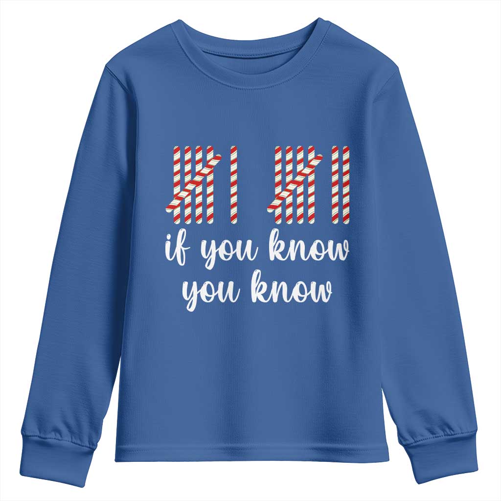 Funny 67 Christmas Youth Sweatshirt If You Know You Know Six Seven Meme Canday Cane - Wonder Print Shop