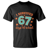 I Survived 67 Days Of School T Shirt Six Seven Meme Student Teacher Faux Glitter - Wonder Print Shop
