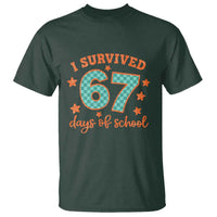 I Survived 67 Days Of School T Shirt Six Seven Meme Student Teacher Faux Glitter - Wonder Print Shop