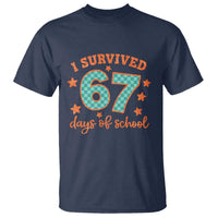 I Survived 67 Days Of School T Shirt Six Seven Meme Student Teacher Faux Glitter - Wonder Print Shop