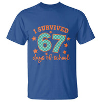 I Survived 67 Days Of School T Shirt Six Seven Meme Student Teacher Faux Glitter - Wonder Print Shop