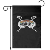 Ski Goggles Mountain Snow Skiing Retro Winter Vacation Garden Flag - Wonder Print Shop