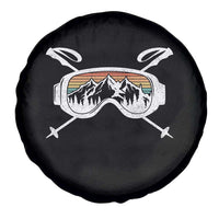 Ski Goggles Mountain Snow Skiing Retro Winter Vacation Spare Tire Cover - Wonder Print Shop