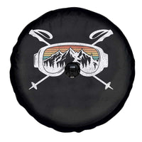 Ski Goggles Mountain Snow Skiing Retro Winter Vacation Spare Tire Cover - Wonder Print Shop
