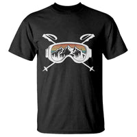Ski Goggles Mountain Snow Skiing Retro Winter Vacation T Shirt - Wonder Print Shop