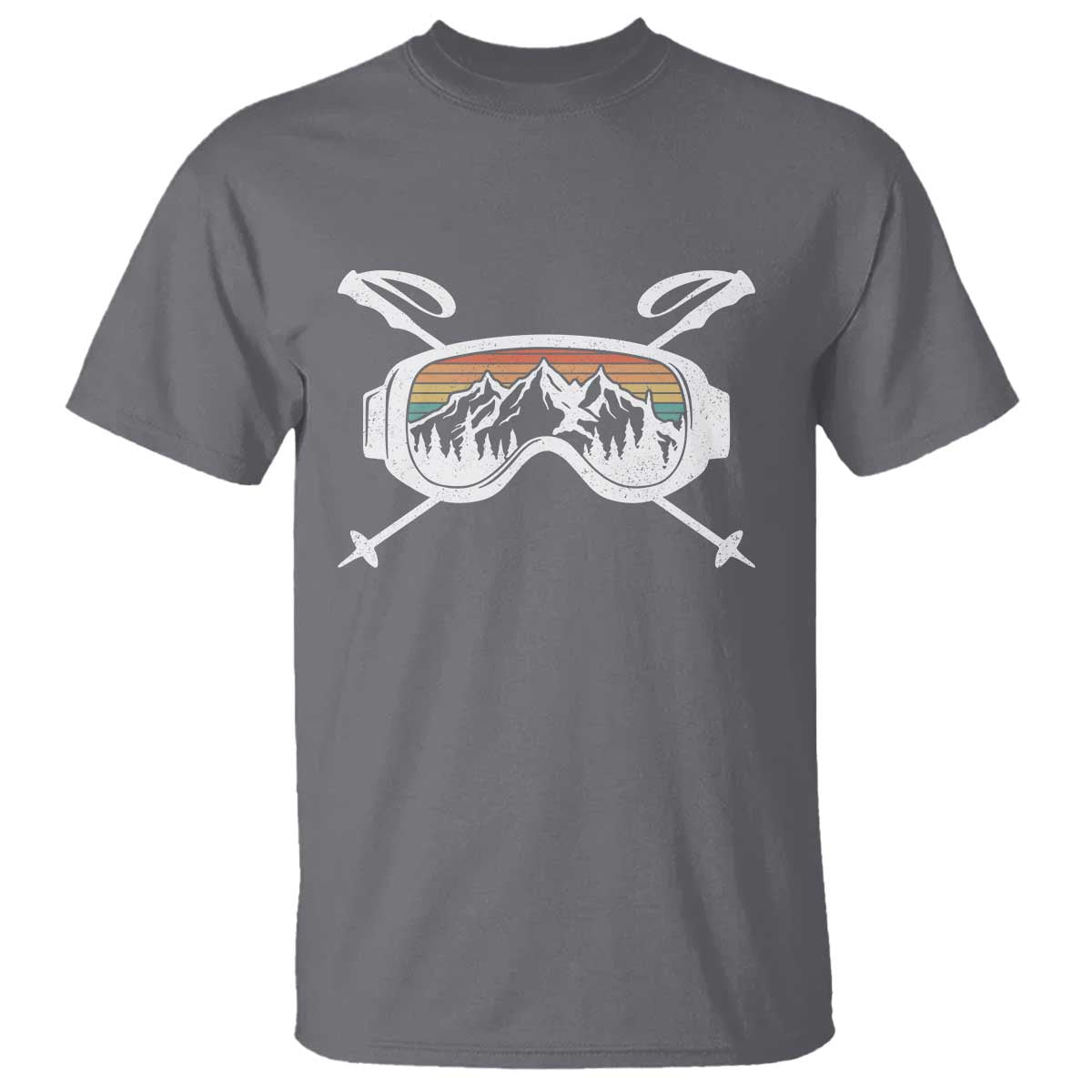 Ski Goggles Mountain Snow Skiing Retro Winter Vacation T Shirt - Wonder Print Shop