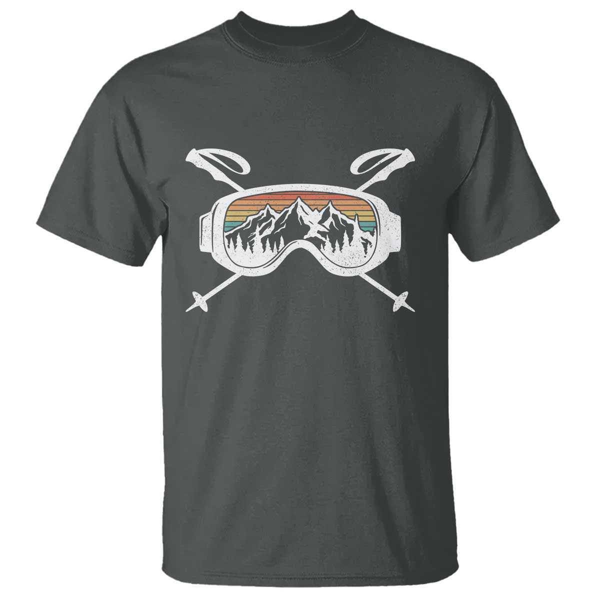Ski Goggles Mountain Snow Skiing Retro Winter Vacation T Shirt - Wonder Print Shop
