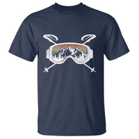 Ski Goggles Mountain Snow Skiing Retro Winter Vacation T Shirt - Wonder Print Shop