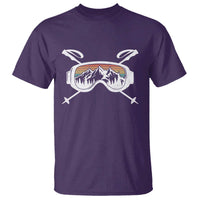 Ski Goggles Mountain Snow Skiing Retro Winter Vacation T Shirt - Wonder Print Shop