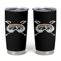Ski Goggles Mountain Snow Skiing Retro Winter Vacation Tumbler Cup - Wonder Print Shop