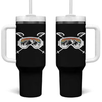 Ski Goggles Mountain Snow Skiing Retro Winter Vacation Tumbler With Handle - Wonder Print Shop