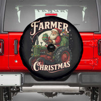 Funny Farmer Christmas Xmas Santa Farm Tractor Spare Tire Cover - Wonder Print Shop