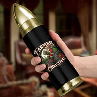 Funny Farmer Christmas Xmas Santa Farm Tractor Bullet Tumbler - Wonder Print Shop