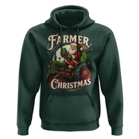 Funny Farmer Christmas Xmas Santa Farm Tractor Hoodie - Wonder Print Shop
