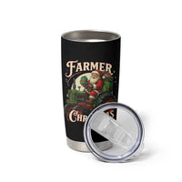 Funny Farmer Christmas Xmas Santa Farm Tractor Tumbler Cup - Wonder Print Shop
