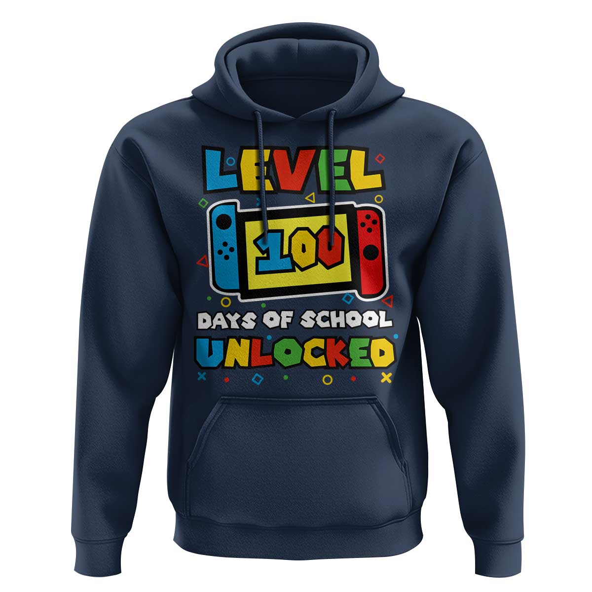 Level 100 Days Of School Unlocked Hoodie Happy 100TH Days Of School Gaming