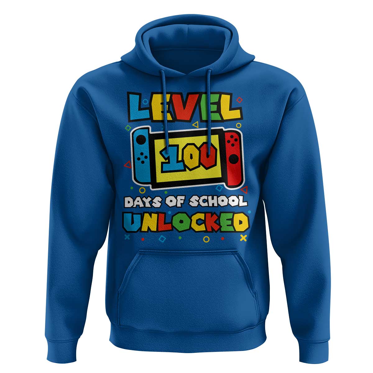 Level 100 Days Of School Unlocked Hoodie Happy 100TH Days Of School Gaming