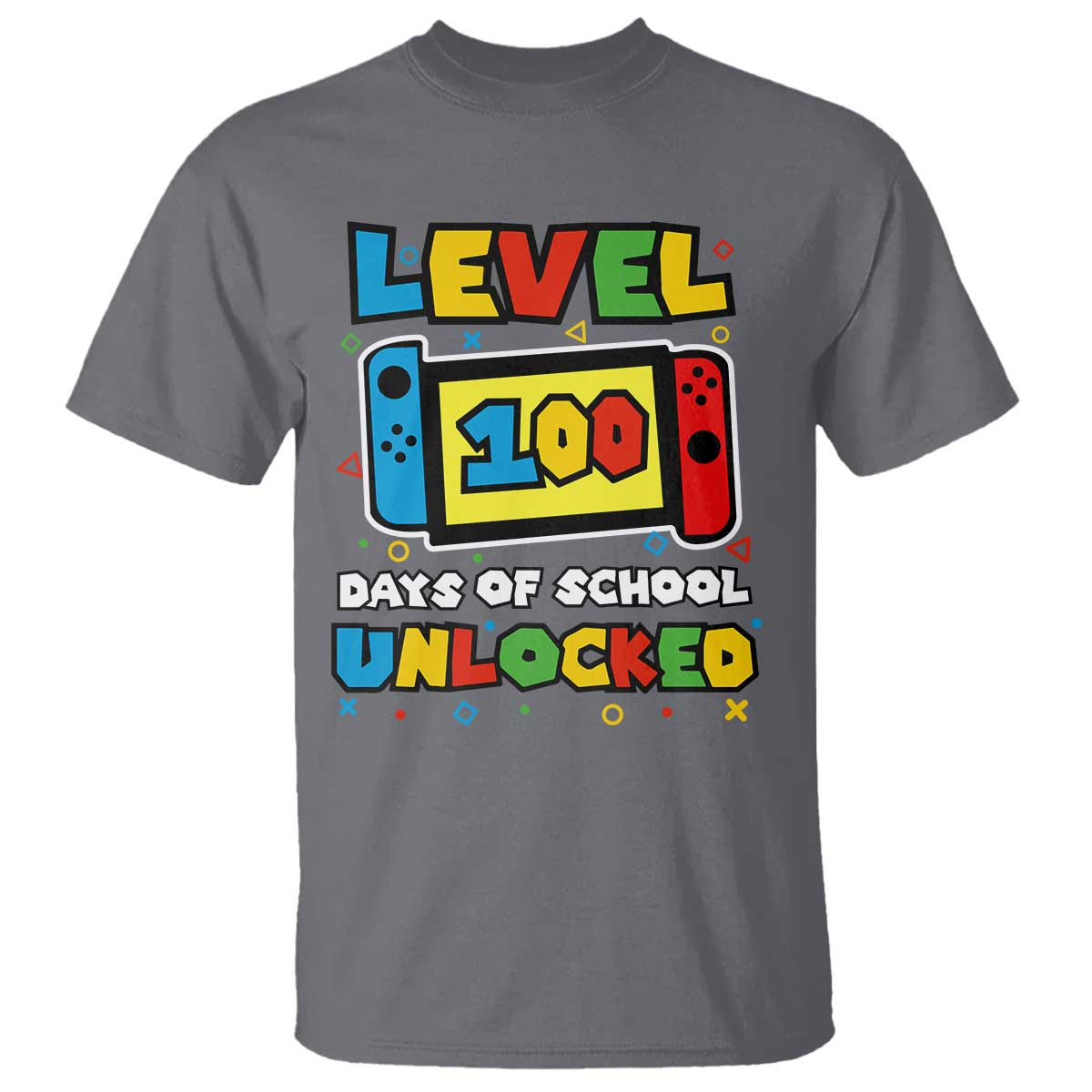Level 100 Days Of School Unlocked T Shirt Happy 100TH Days Of School Gaming - Wonder Print Shop