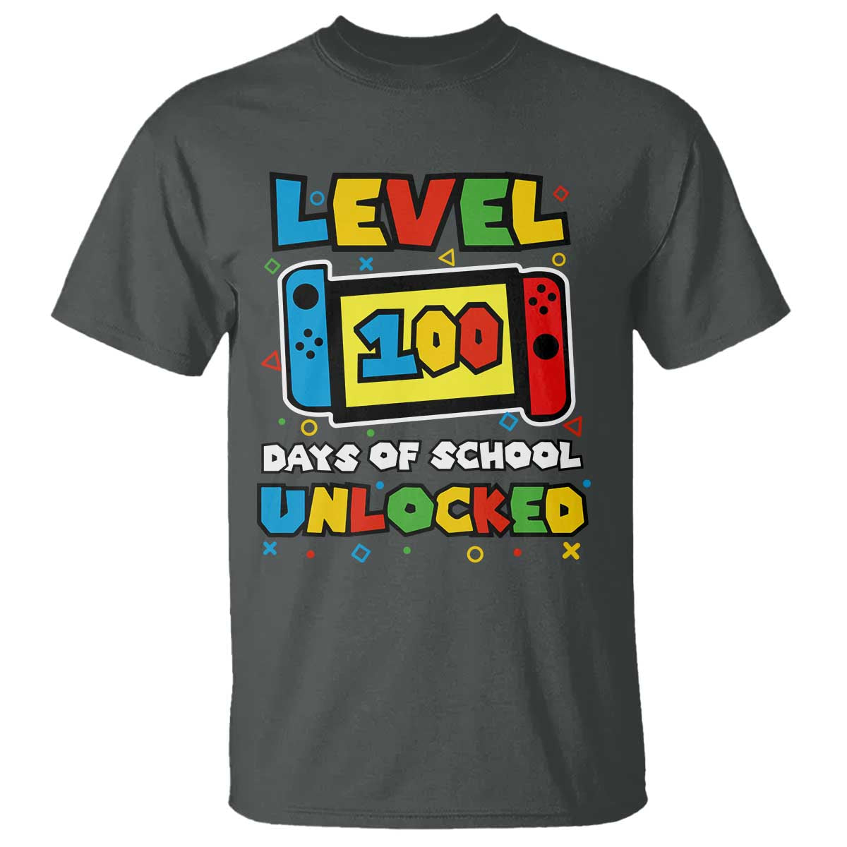 Level 100 Days Of School Unlocked T Shirt Happy 100TH Days Of School Gaming - Wonder Print Shop