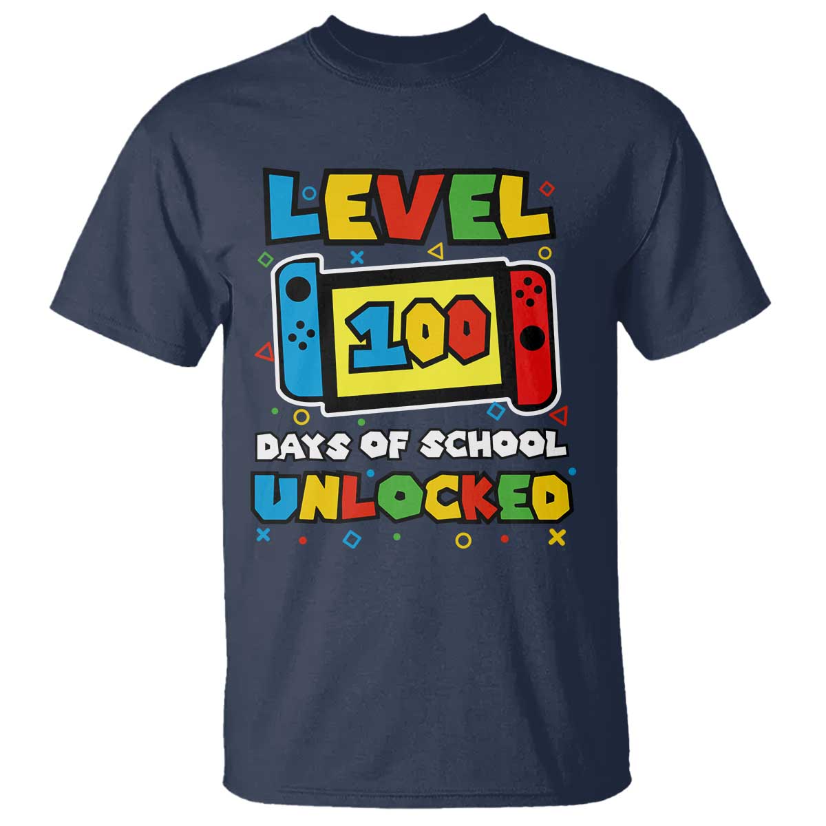 Level 100 Days Of School Unlocked T Shirt Happy 100TH Days Of School Gaming - Wonder Print Shop