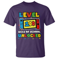 Level 100 Days Of School Unlocked T Shirt Happy 100TH Days Of School Gaming - Wonder Print Shop