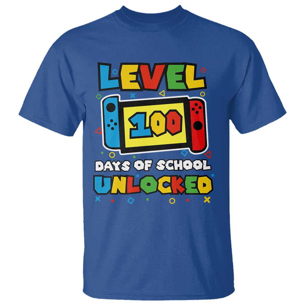 Level 100 Days Of School Unlocked T Shirt Happy 100TH Days Of School Gaming - Wonder Print Shop